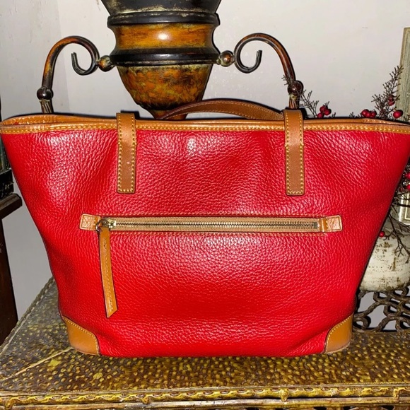 Dooney and Bourke Charleston Red Tote - Picture 3 of 8